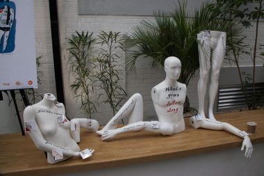 Our display on Mannequins to help attract people